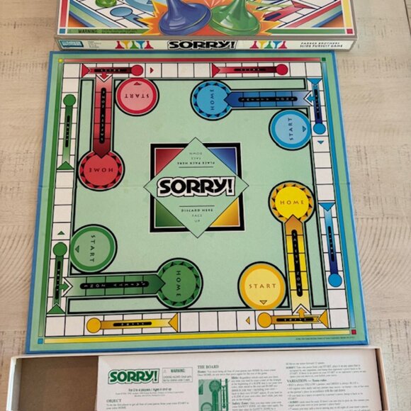 Vintage Parker Brothers 1992 Sorry Slide Pursuit Game - Picture 3 of 11